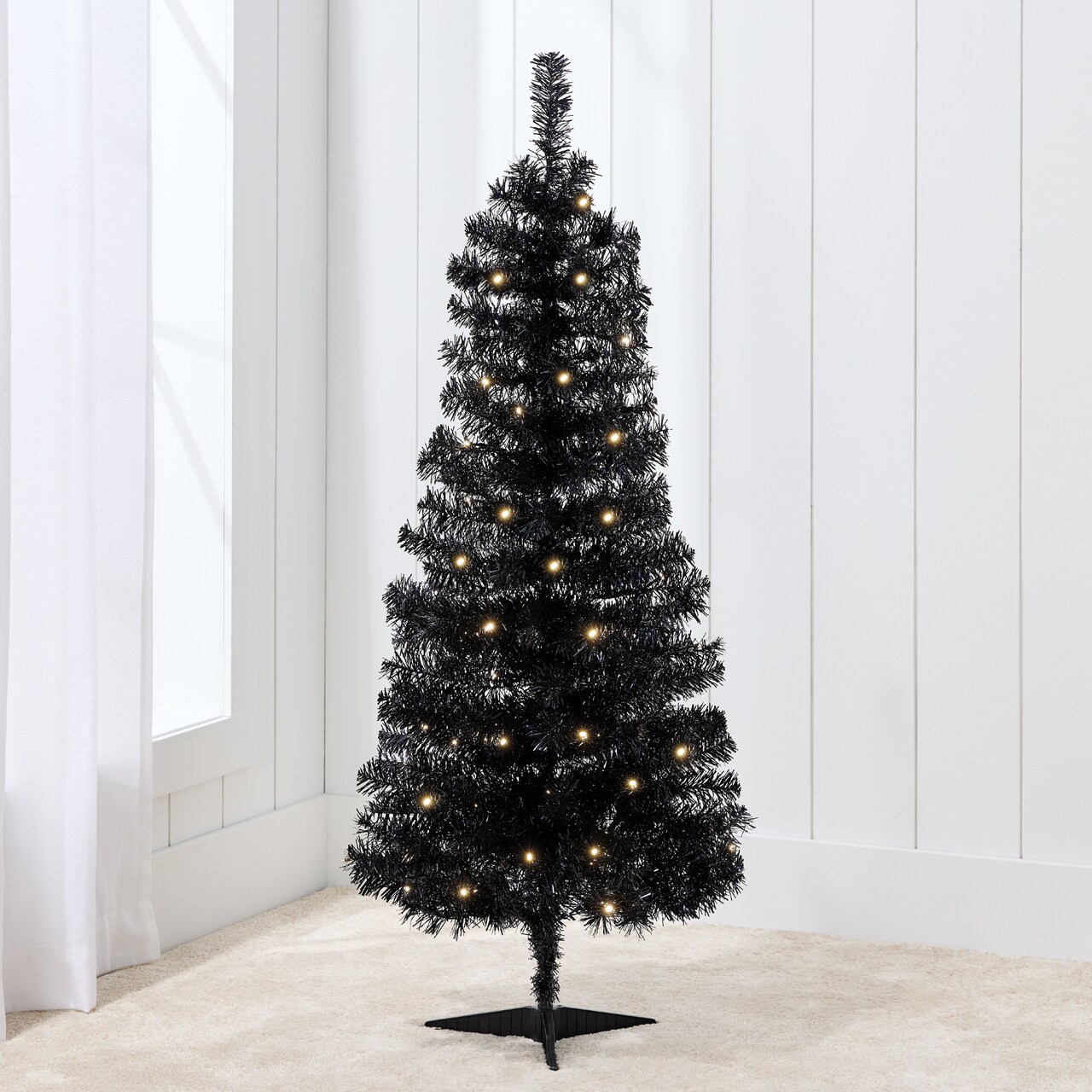 Best Choice Products Prelit Colored Christmas Tree, 4ft Artificial Tree Holiday Decor w/ LED Lights